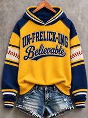 Women's Gift For Baseball Fans Print Hoodie gracestitchs