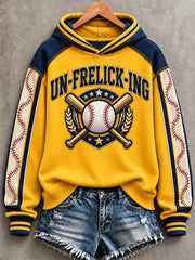 Women's Gift For Baseball Fans Print Hoodie gracestitchs