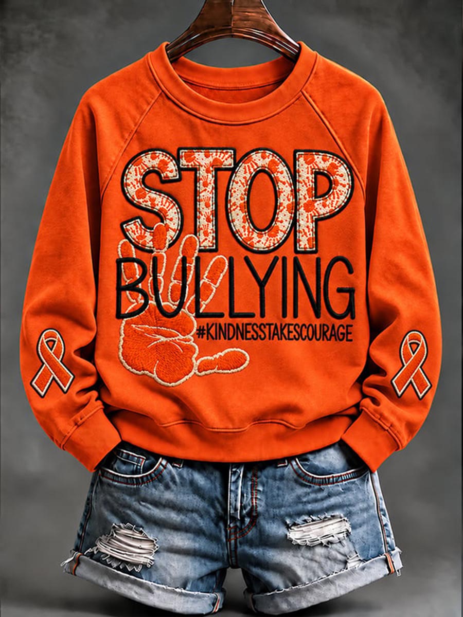 Women's End Bullying Print Sweatshirt gracestitchs