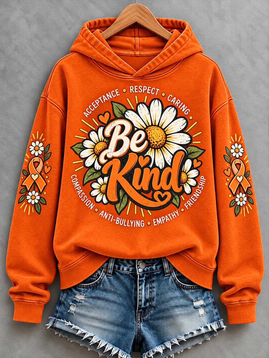 Women's End Bullying Print Hoodie gracestitchs