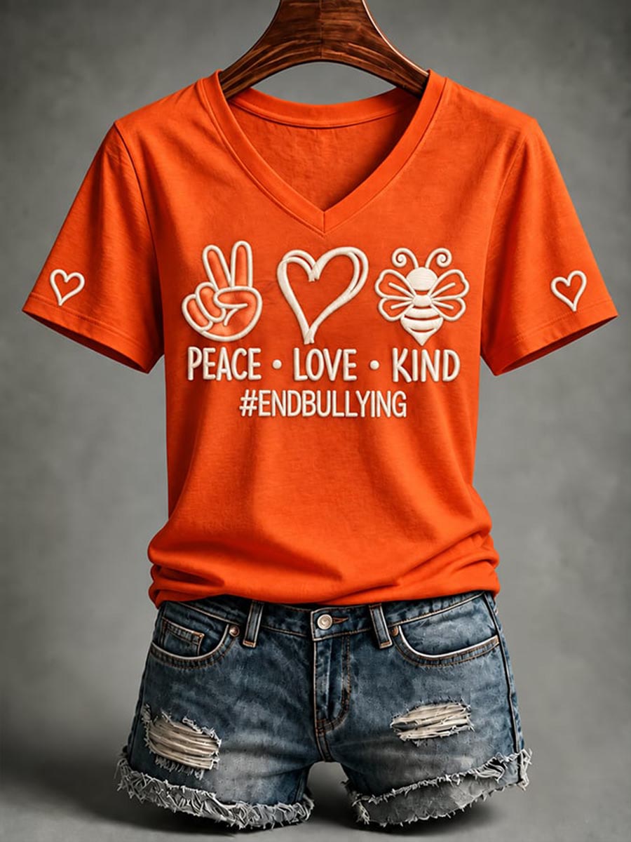 Women's End Bullying Print T-shirt gracestitchs