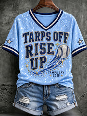Women's Tampa Bay Baseball Lover Printed T-shirt gracestitchs