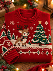 Women's Vintage Nordic & Retro Festive Holiday Pullover Christmas Sweater gracestitchs