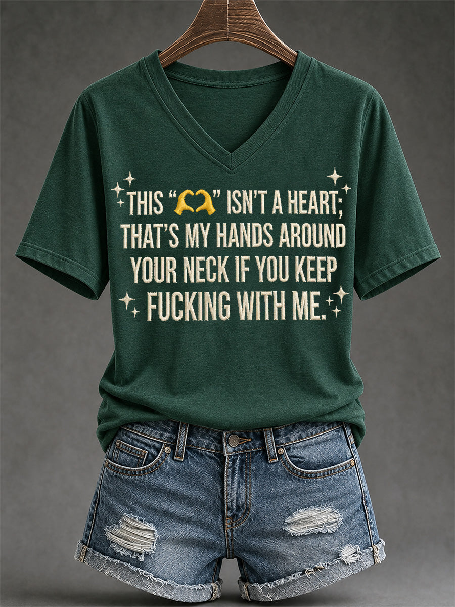 Women's Sassy & Sarcastic Funny Graphic Print V-Neck Tee gracestitchs