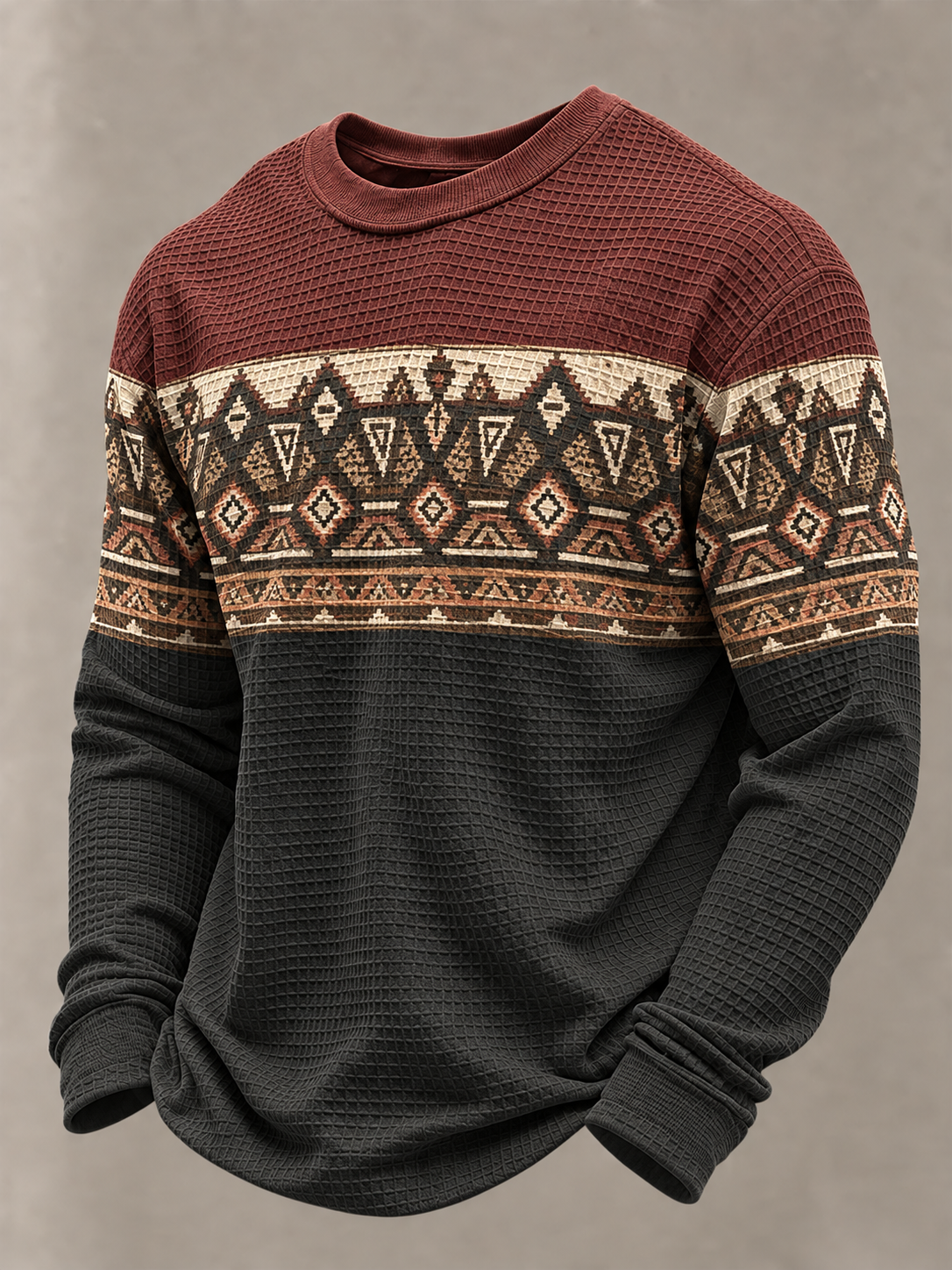 Men's West Waffle Sweatshirt gracestitchs