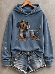 Women's Cute Dachshund Hoodie gracestitchs