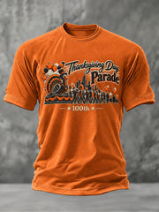 Men's Thanksgiving Parade Print Casual T-shirt gracestitchs