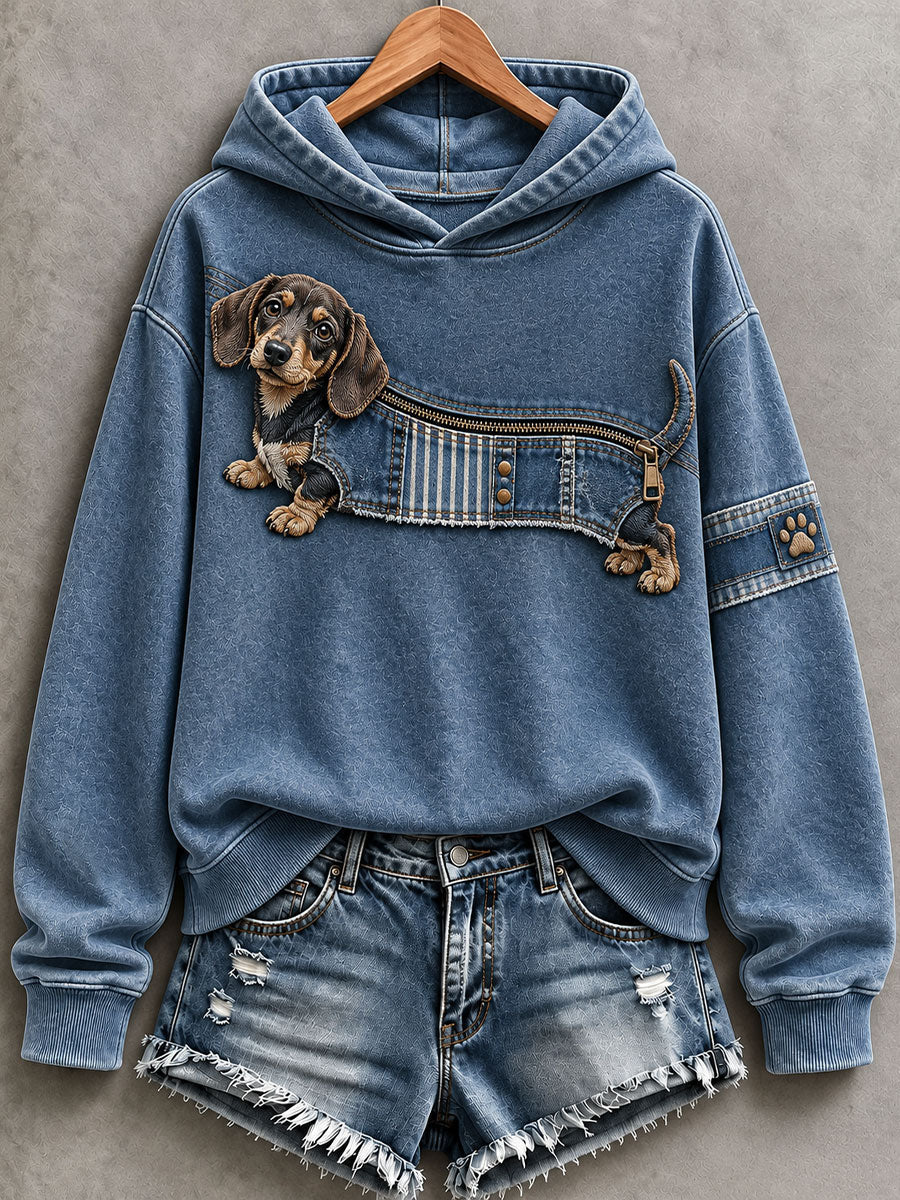 Women's Funny Dachshund Hoodie gracestitchs