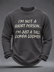 Men's Sassy & Sarcastic Funny Graphic Print Waffle Long Sleeve Top gracestitchs