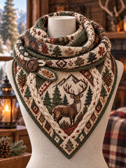 Vintage Hunting Culture Triangle Scarf gracestitchs