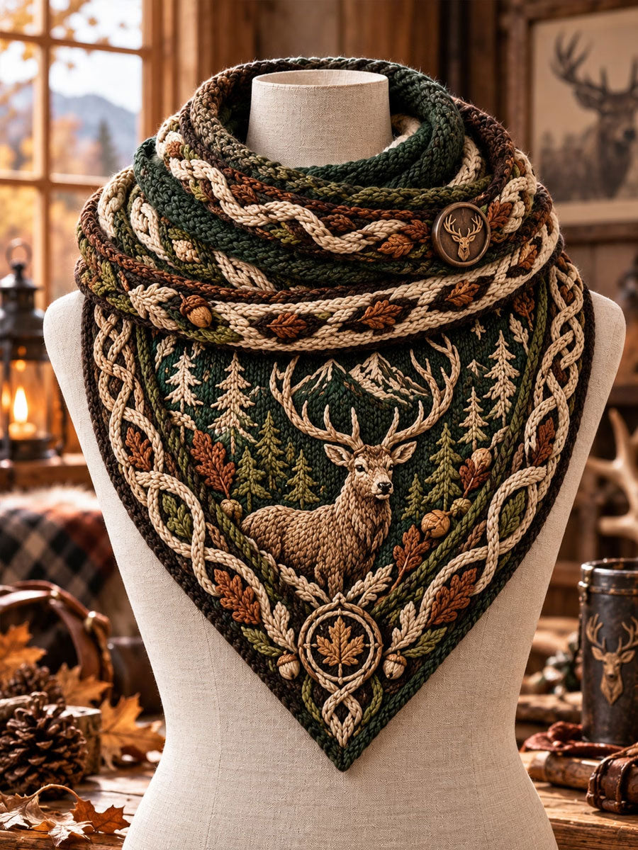 Vintage Hunting Culture Triangle Scarf gracestitchs