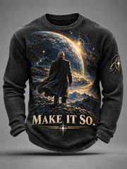 Men's In Loving Memory Forever Our Captain Waffle Long Sleeve T-Shirt gracestitchs