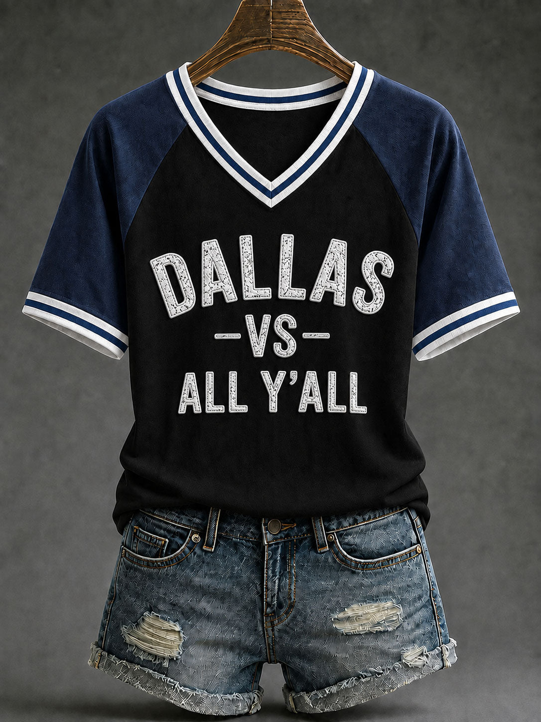 Women's Game Day Football Casual T-Shirt gracestitchs