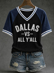 Women's Game Day Football Casual T-Shirt gracestitchs