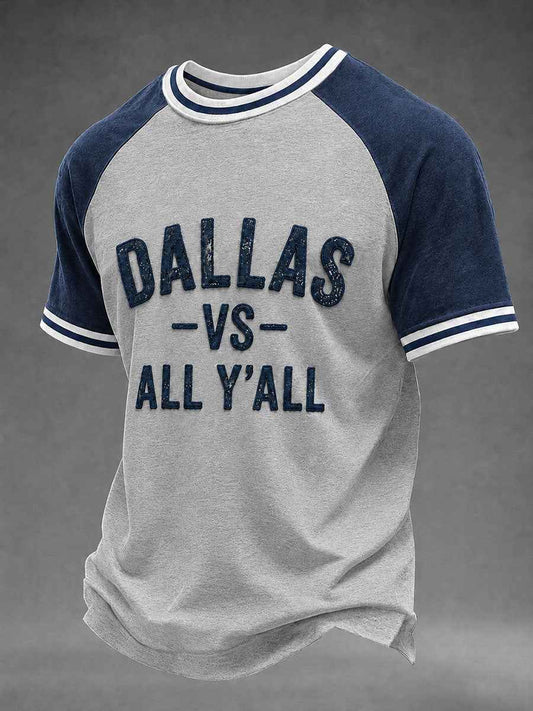 Men's Game Day Football Print Casual T-Shirt