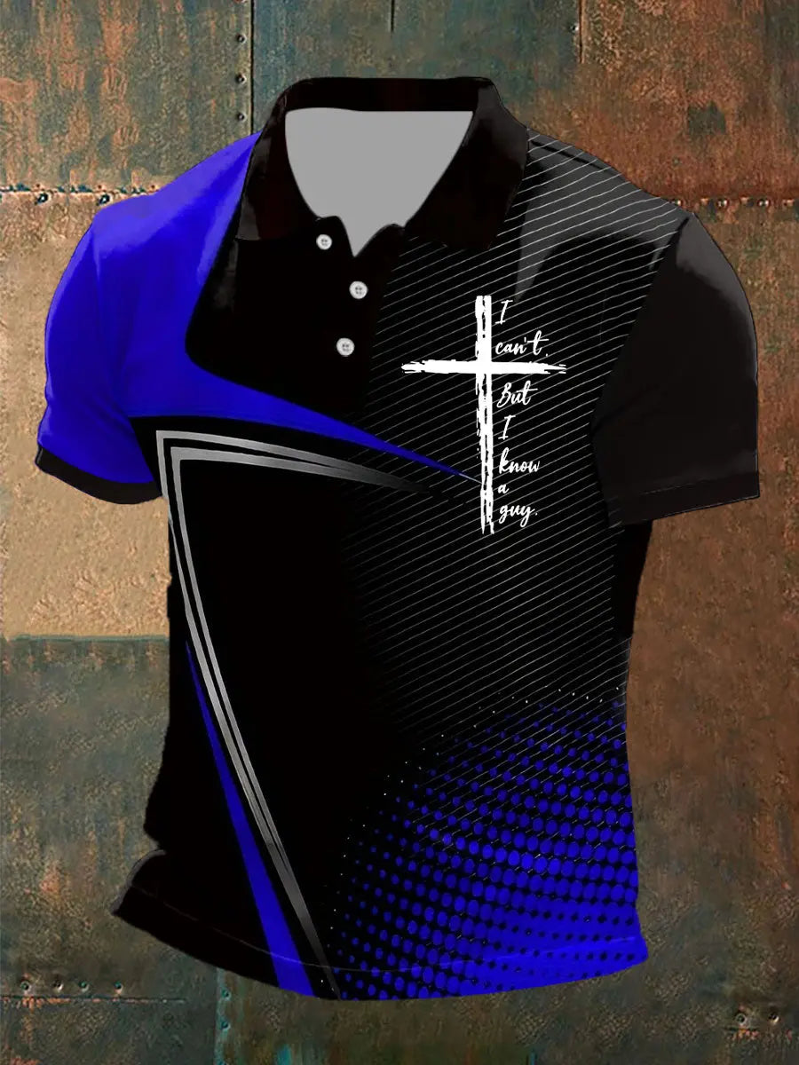 Men's I Can't But I Know A Guy Printed Polo Shirt - gracestitchs