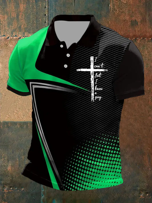 Men's I Can't But I Know A Guy Printed Polo Shirt - gracestitchs