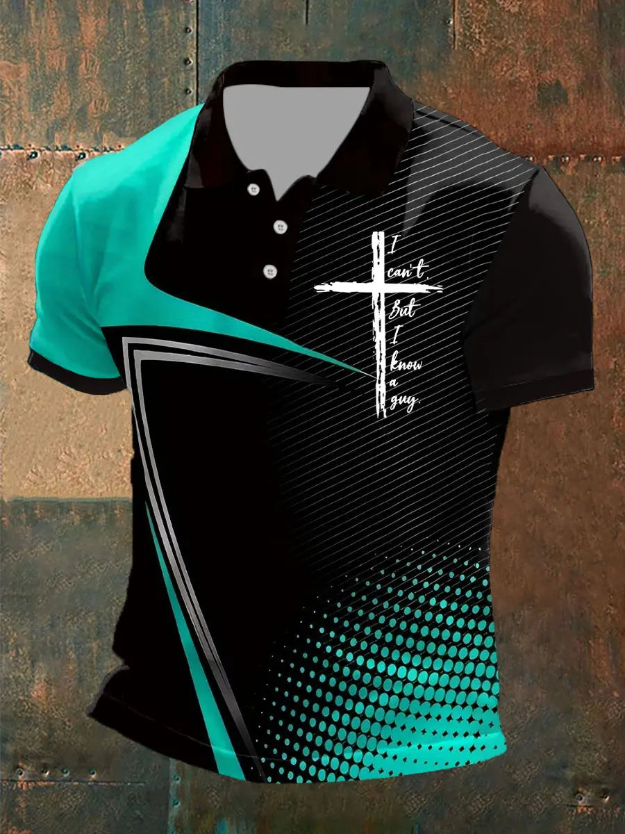 Men's I Can't But I Know A Guy Printed Polo Shirt - gracestitchs
