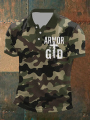 Men's Armor Of God Printed Polo Shirt - gracestitchs