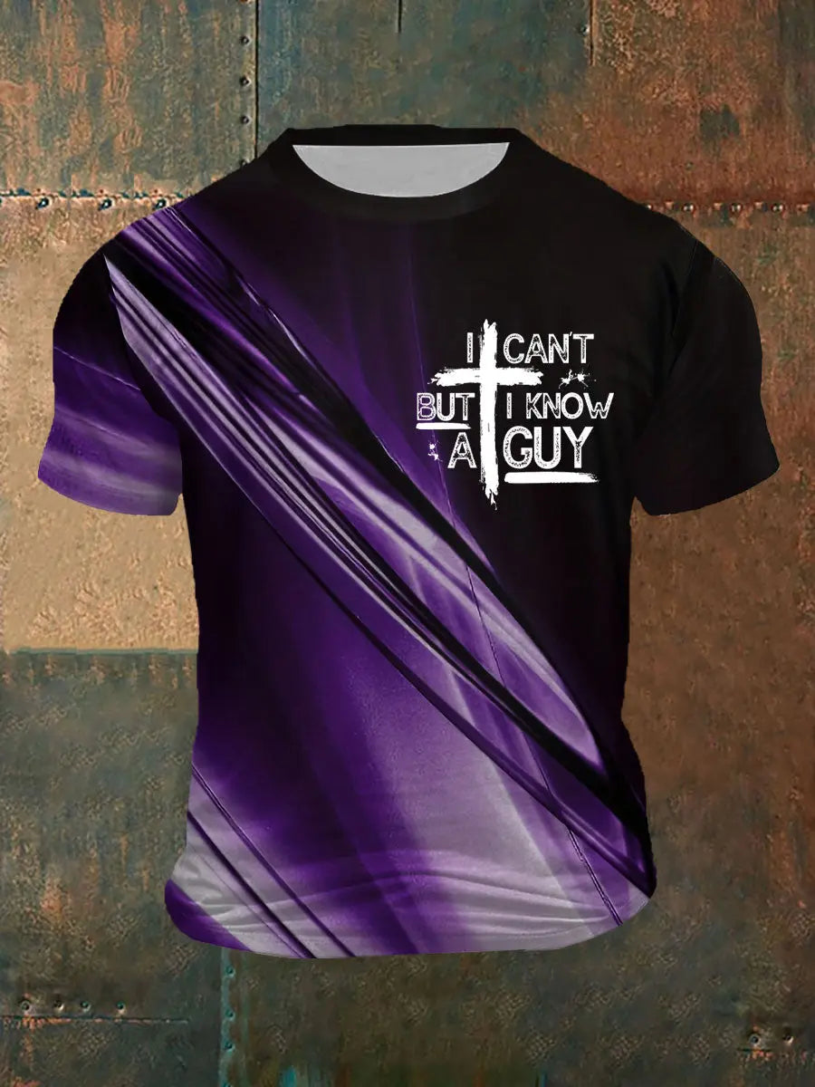 Men's I Can't But I Know A Guy Printed T-shirt prairieply
