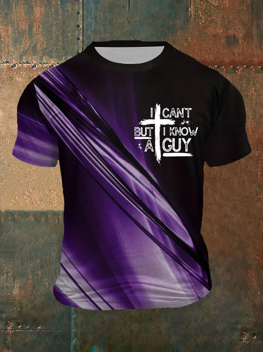 Men's I Can't But I Know A Guy Printed T-shirt prairieply