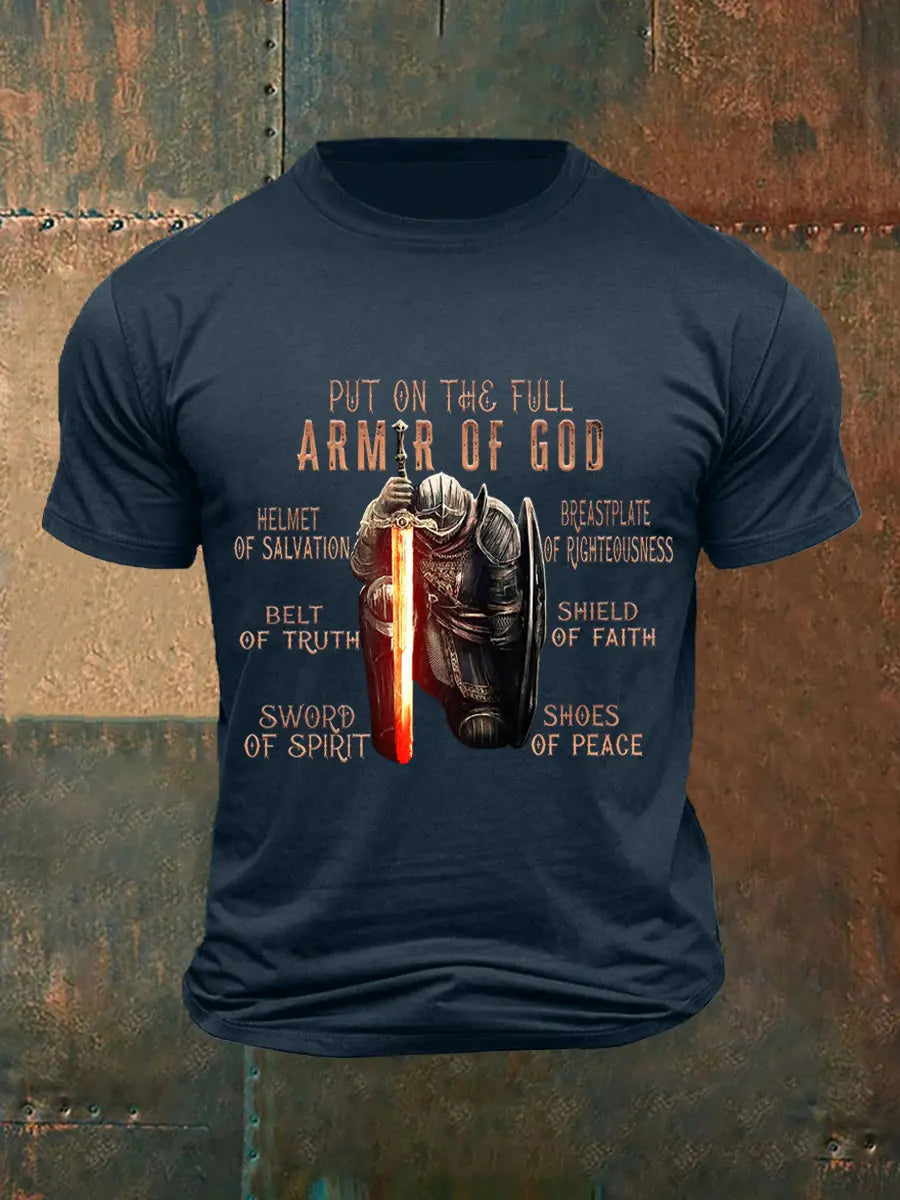 Men's Put On The Full Armor Of God Casual Tee prairieply