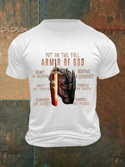 Men's Put On The Full Armor Of God Casual Tee prairieply