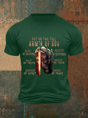 Men's Put On The Full Armor Of God Casual Tee prairieply