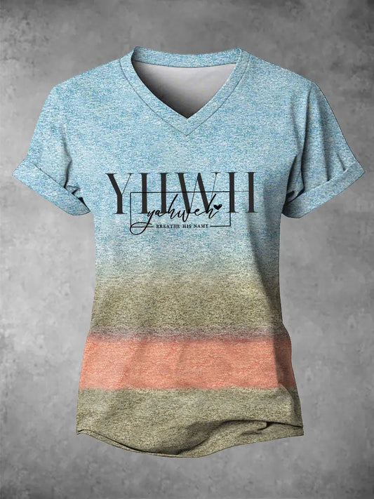 Women's Yeshua Printed Casual T-Shirt gracestitchs