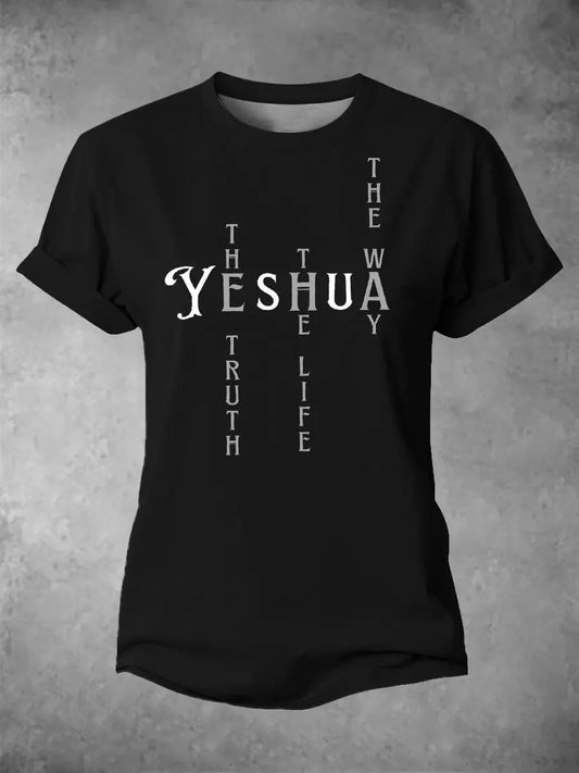 Women's Yeshua Printed Casual T-Shirt gracestitchs
