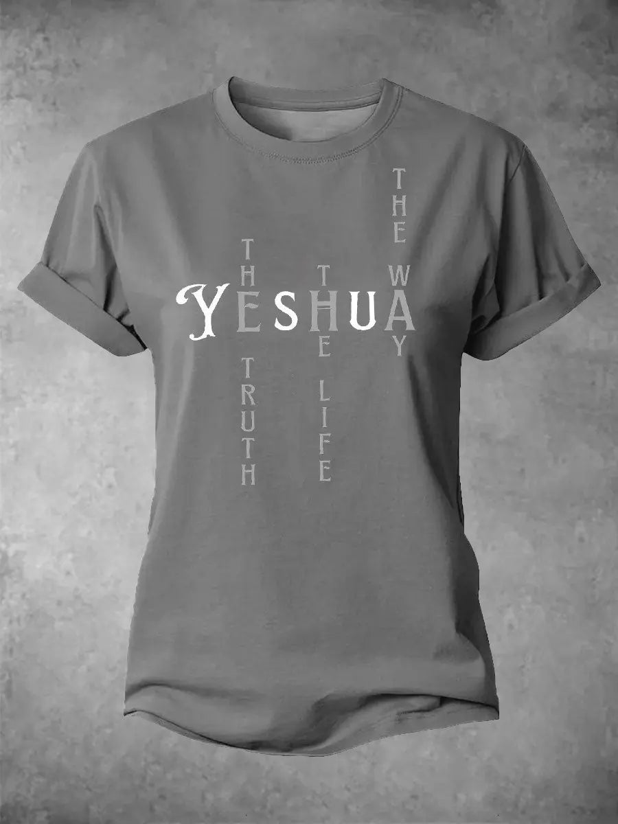 Women's Yeshua Printed Casual T-Shirt gracestitchs
