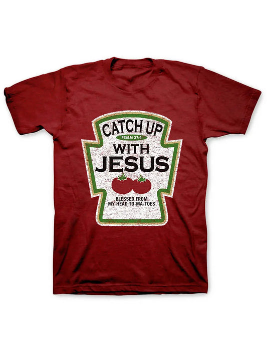Women's Catch Up With Jesus Christian Casual Tee
