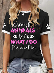 Women's caring for animals T-shirt