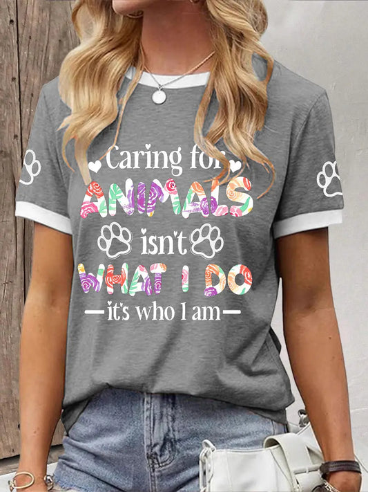 Women's Caring For Animals T-shirt