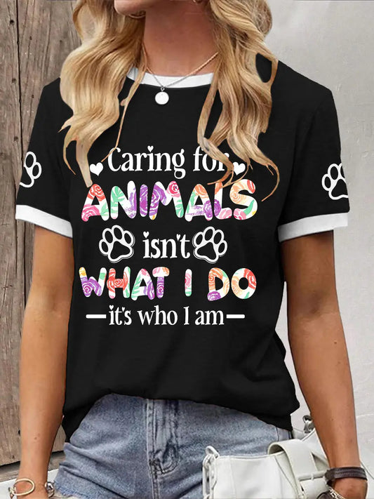 Women's Caring For Animals T-shirt