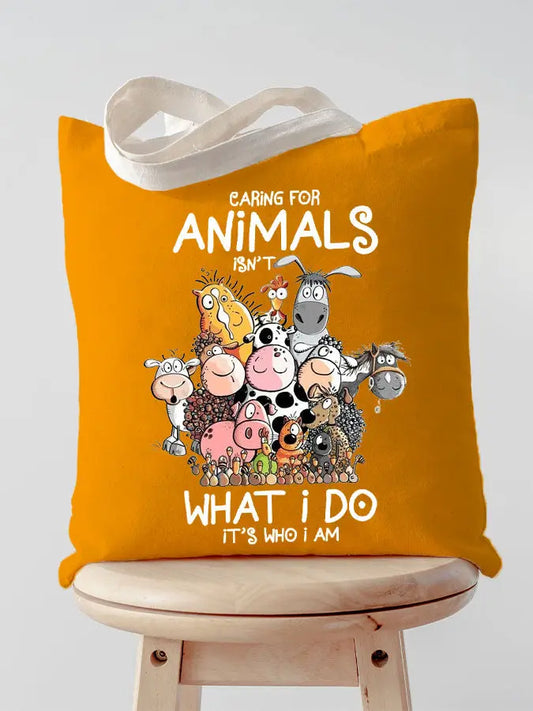 Animal lovers canvas bag
