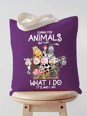 Animal lovers canvas bag