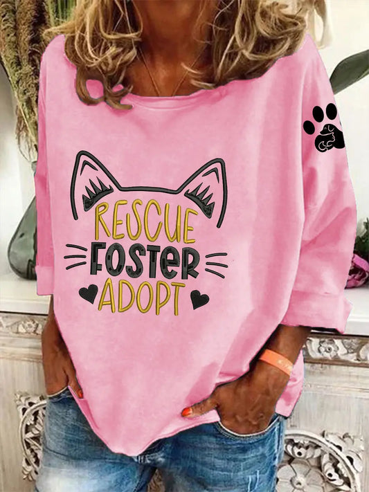 Women's animal friendly sweatshirt
