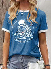 Women's You Make Me Feel Alive Pitbull Pitbull Printed Casual T-Shirt