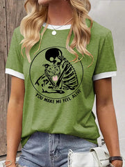 Women's You Make Me Feel Alive Pitbull Pitbull Printed Casual T-Shirt