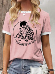 Women's You Make Me Feel Alive Pitbull Pitbull Printed Casual T-Shirt