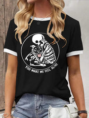 Women's You Make Me Feel Alive Pitbull Pitbull Printed Casual T-Shirt