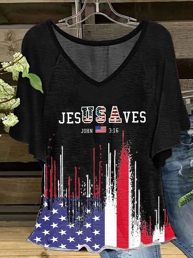 Women's Jesus Saves Hang Shot Short Sleeve T-Shirt