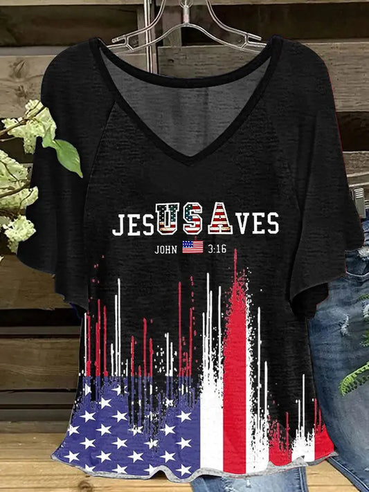 Women's Jesus Saves Hang Shot Short Sleeve T-Shirt