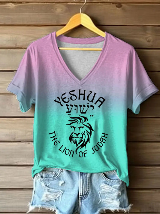 Women's Yeshua Printed Casual T-Shirt