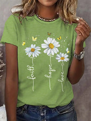 Women's Faith Hope Love Casual Tee