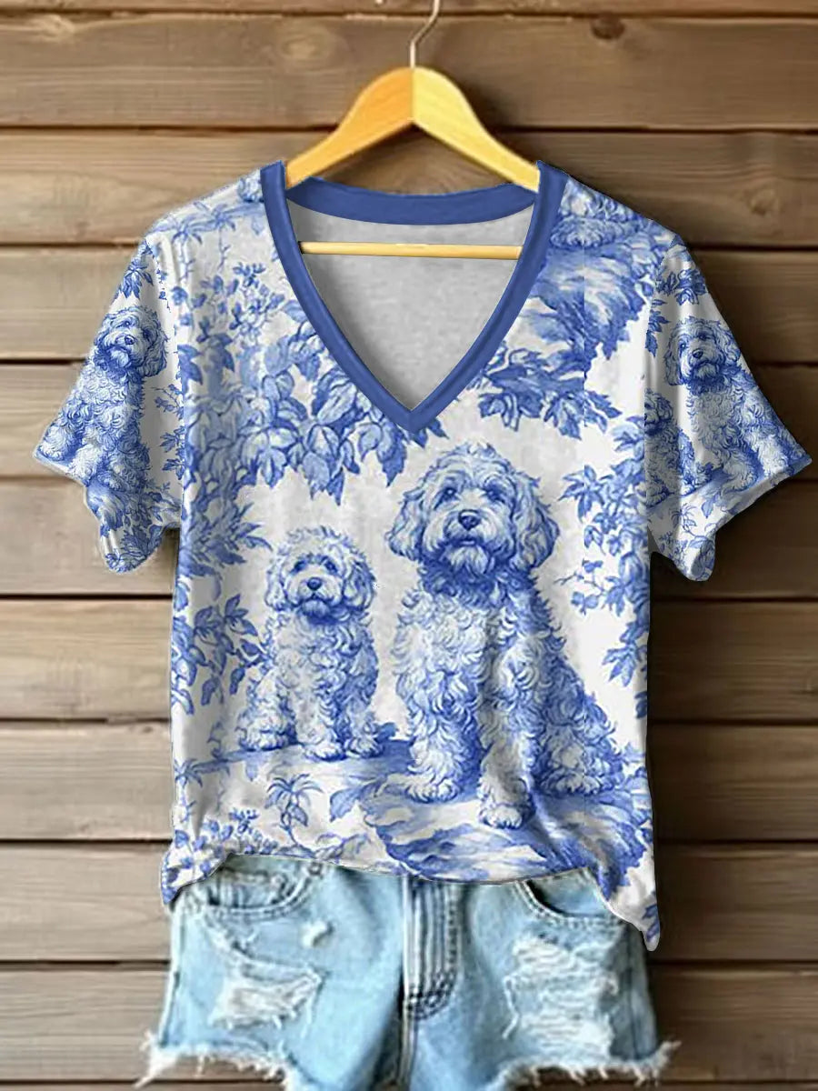 Women's Goldendoodle Printed Casual T-Shirt