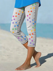 Women's Denim Paw Cropped leggings
