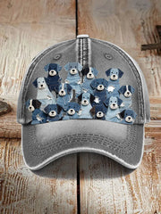 Unisex denim dog hats