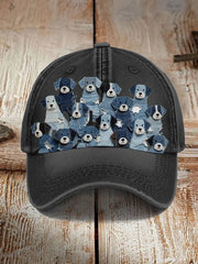 Unisex denim dog hats